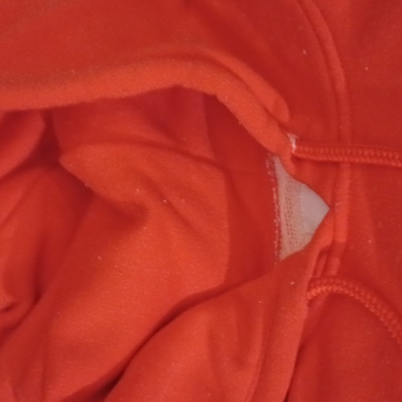 😀3/$12 Hollister short neon orange Hooded sweatshirt - Picture 4 of 6